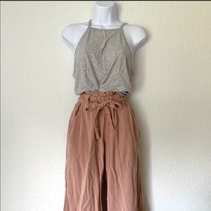 Thread & Supply Wide Leg Paper Bag Pants